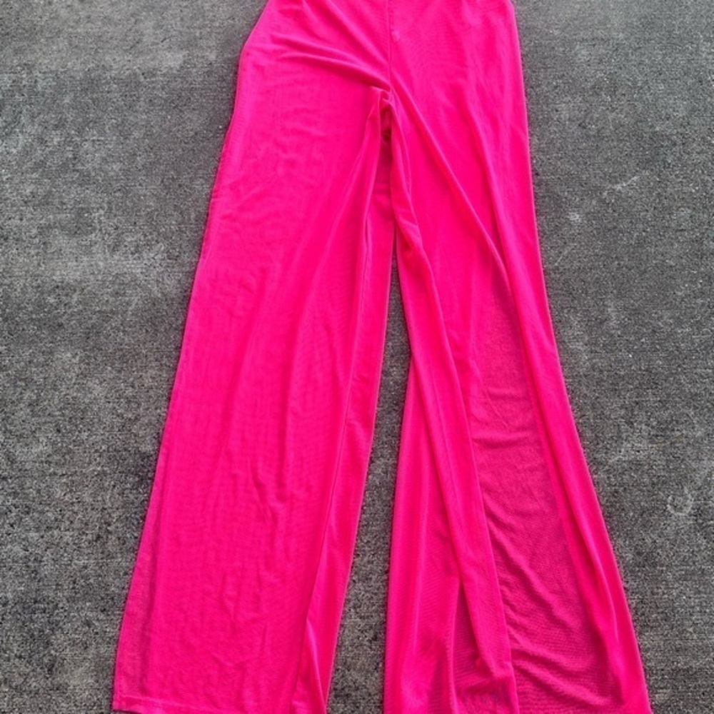 Daisy Hot Pink Mesh Pants  PM5